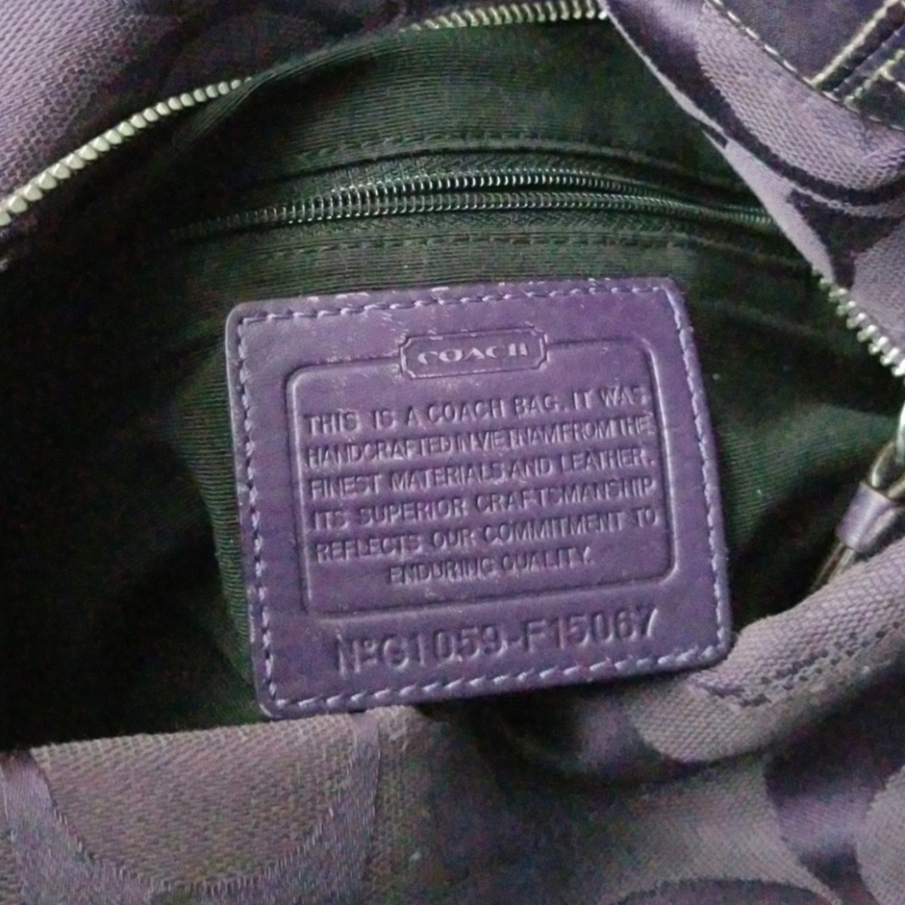 Purple Coach bag 100 obo